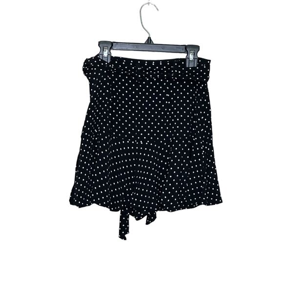 Zara black white polka dots ruffled skort size Small - Picture 3 of 11